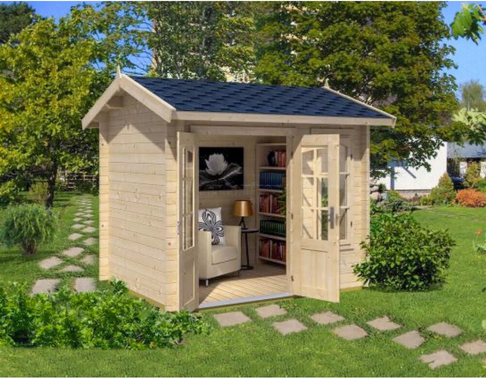 Наш проект бытовка из бруса «СОКОЛ»