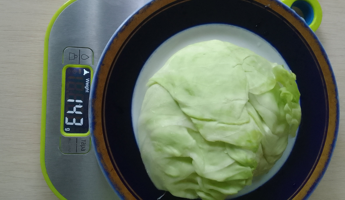 Вышло 143 грамм (тару, конечно, обнулила)