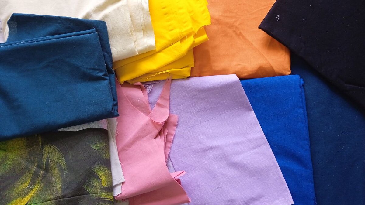 Подбор тканей "из того, что было".