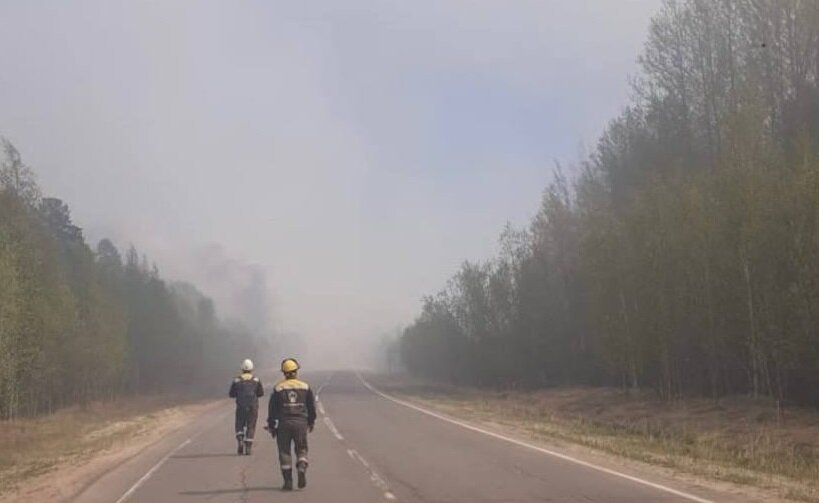    На трассе «Нижневартовск – Радужный» ограничено движение из-за лесного пожара