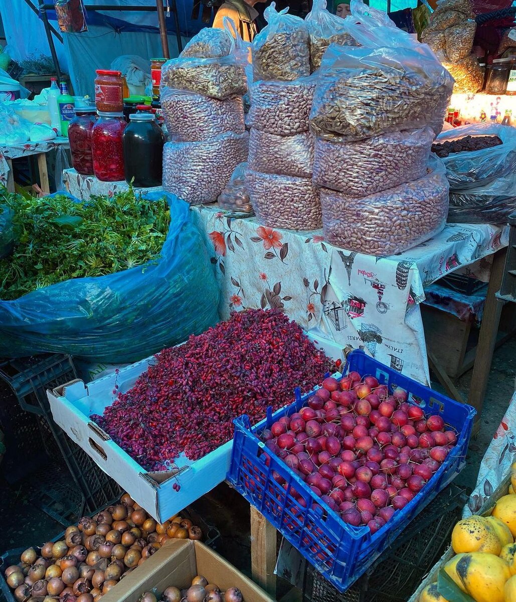 Рынок - базар в городе Кусары. | Lezgifood | Дзен