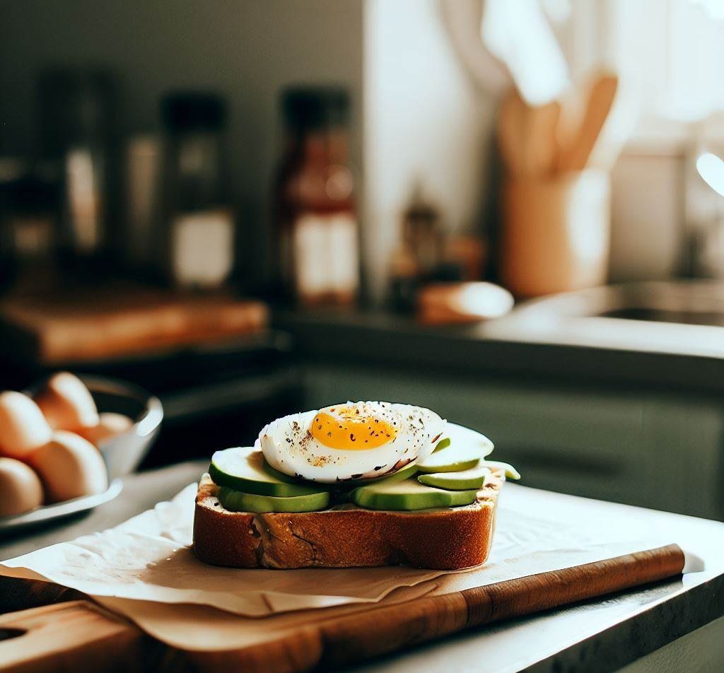 Сэндвич с авокадо и яйцом