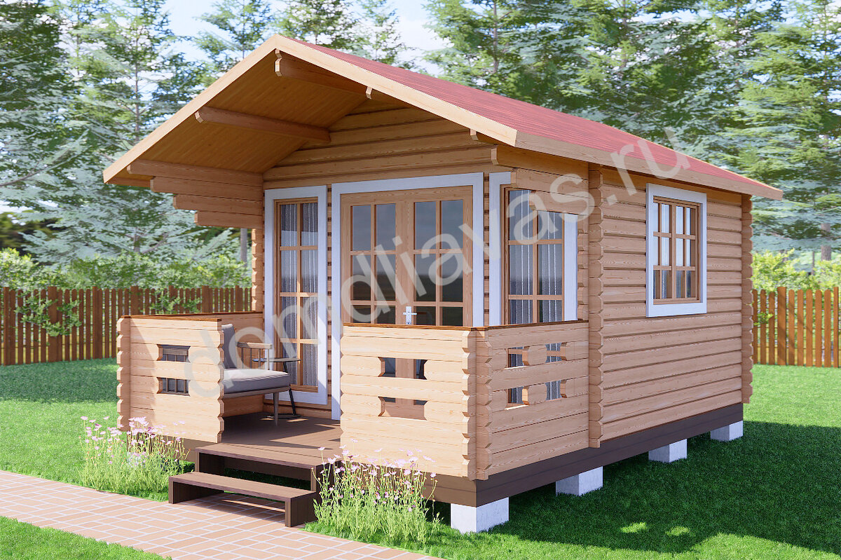 Садовый дом 3,8х5,3 Морской бриз