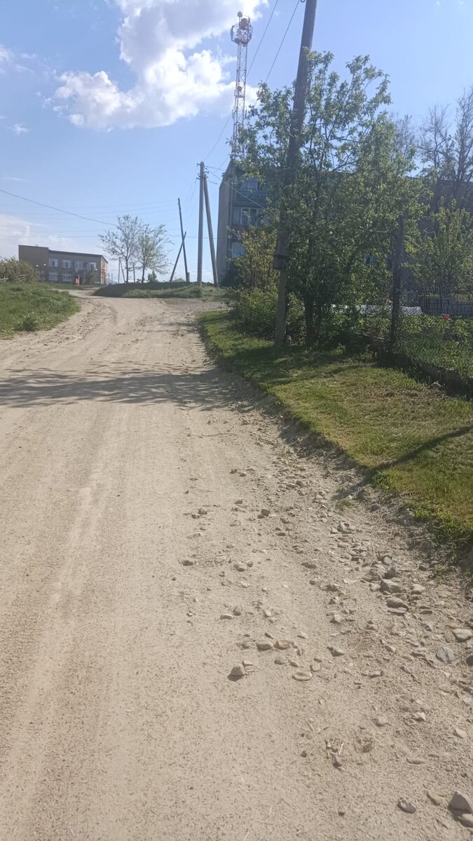 внутри села, дорога из магаза домой - фото Дианы