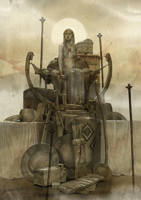 Иллюстрации к "Игре престолов (источник фото: https://7kingdoms.ru/story/levi-pinfold-asoiaf-gallery/)"
