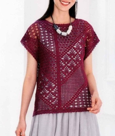 Трендовые модели крючком от японских дизайнеров со схемами - элегантные вещи для современных женщин!