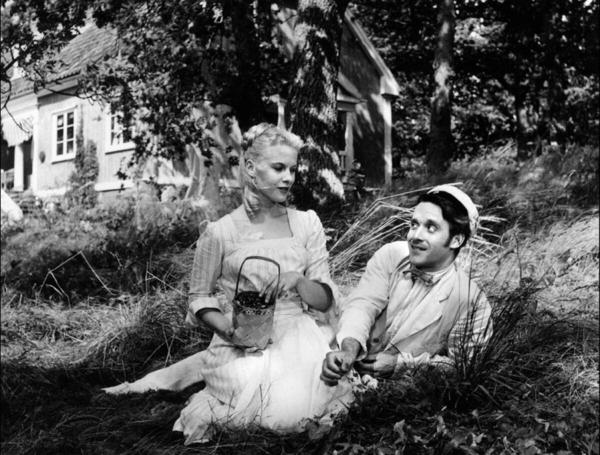 Вот она та самая земляничная поляна. Кадр из фильма.