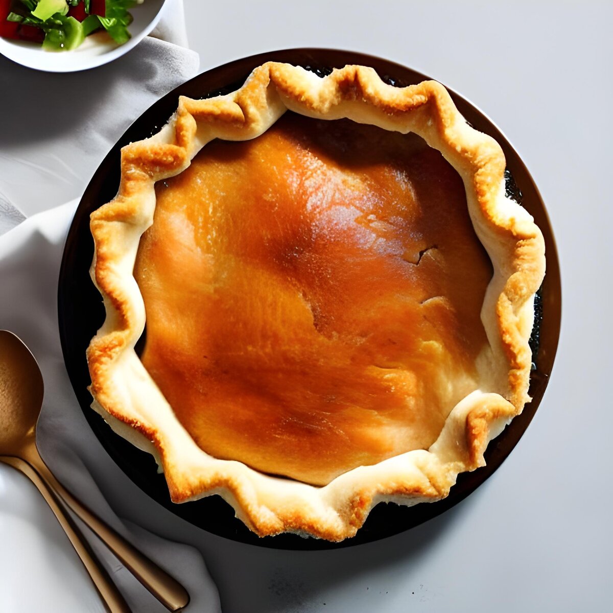 пирог с лососем