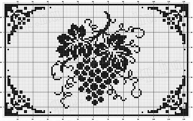 Виноградная лоза схема. Виноградная лоза филейное вязание. Монохромная вышивка. Монохромная вышивка крестом схемы. Вышивка крестиком монохром.