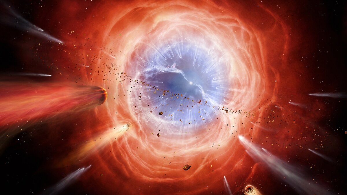 Процесс образования черной дыры. *изображение из Яндекс.Картинки.