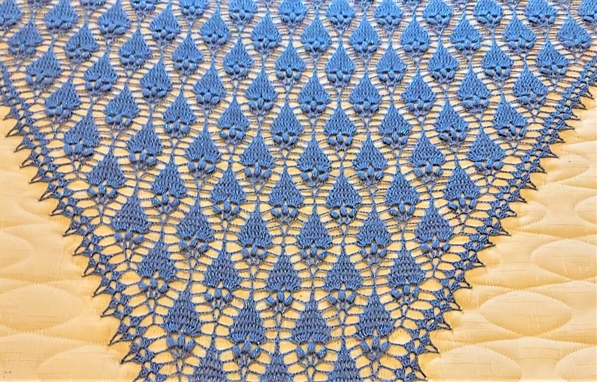 Шаль на блокировке