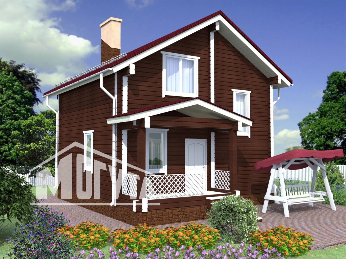 Недорогой дом из бруса  могута.рф