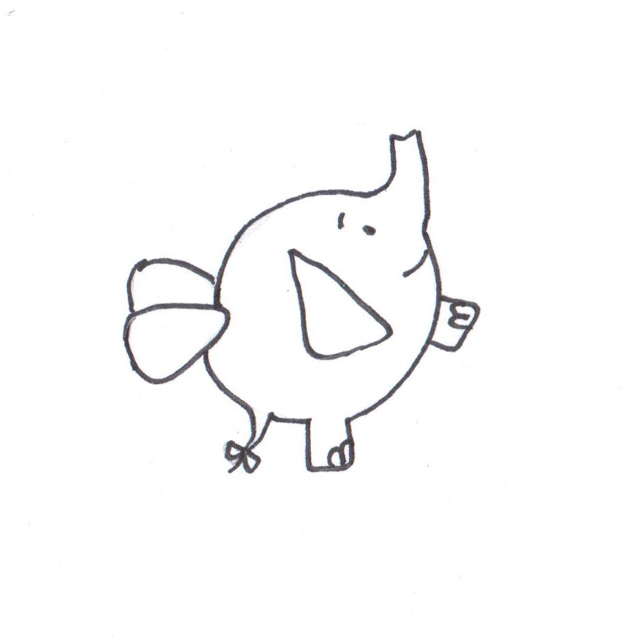 Обводим контур перманентным маркером, стираем лишние линии построения!