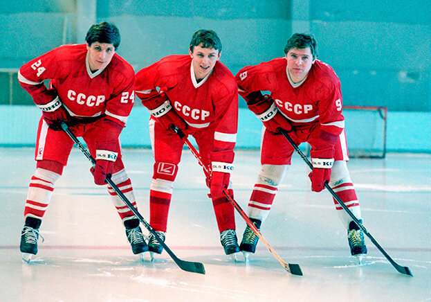    Сергей Макаров, Игорь Ларионов, Владимир Крутов.Федор Алексеев архив «СЭ»