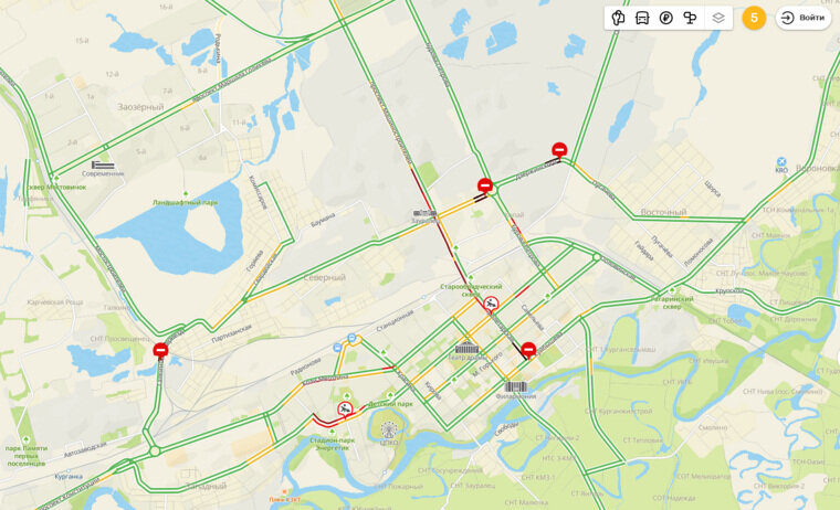    Курганцы почти каждое утро стоят в пробках
