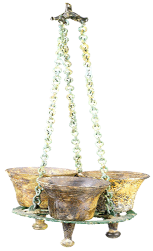 Поликанделон со стеклянными огнями