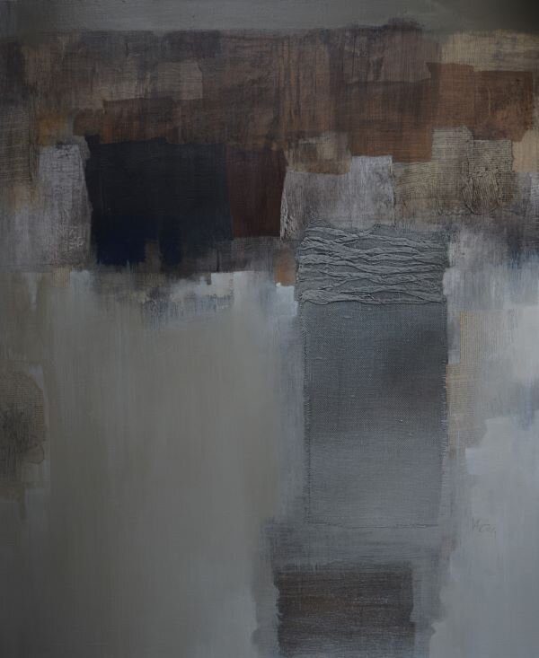 "Серая композиция", художник Константин Инал-Ипа.