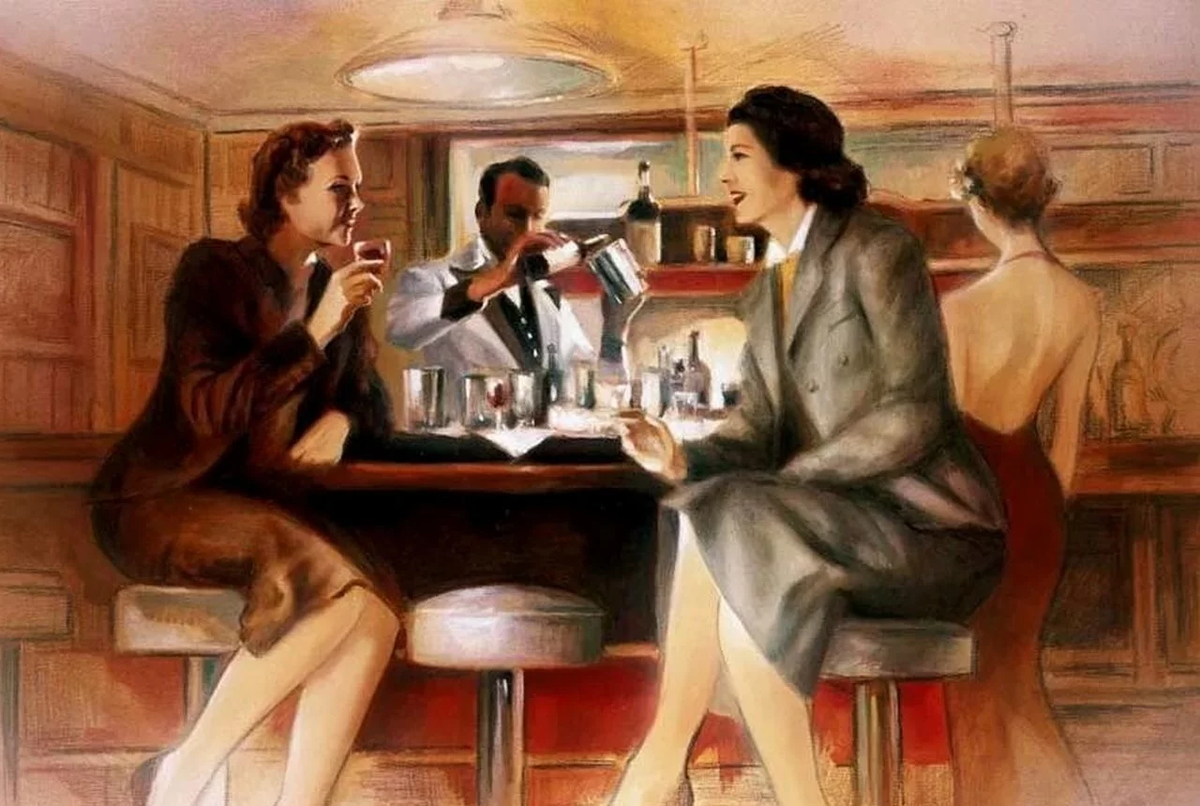 Живопись две подруги в кафе. Девушка в кафе живопись. Картина с двумя людьми. Встреча живопись. Двое сидят за столом