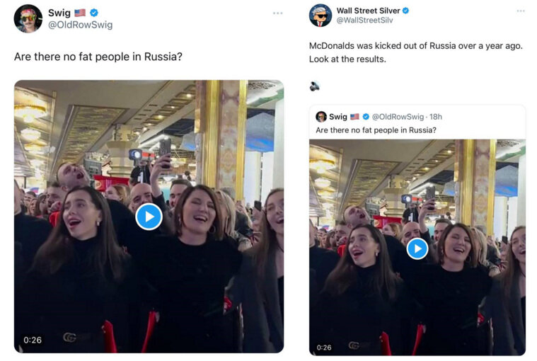    Иностранцы шутят, что уход McDonald’s из России пошел гражданам только на пользу — все выглядят здоровыми и стройными