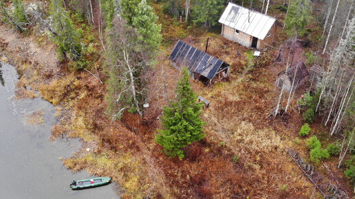 Осеннее путешествие по северным рекам ч10. Один в глухой тайге. Лесная изба. Одиночный поход - сплав по лесным рекам. Дикие места. Север