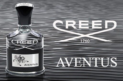 На постере аромат Creed Aventus