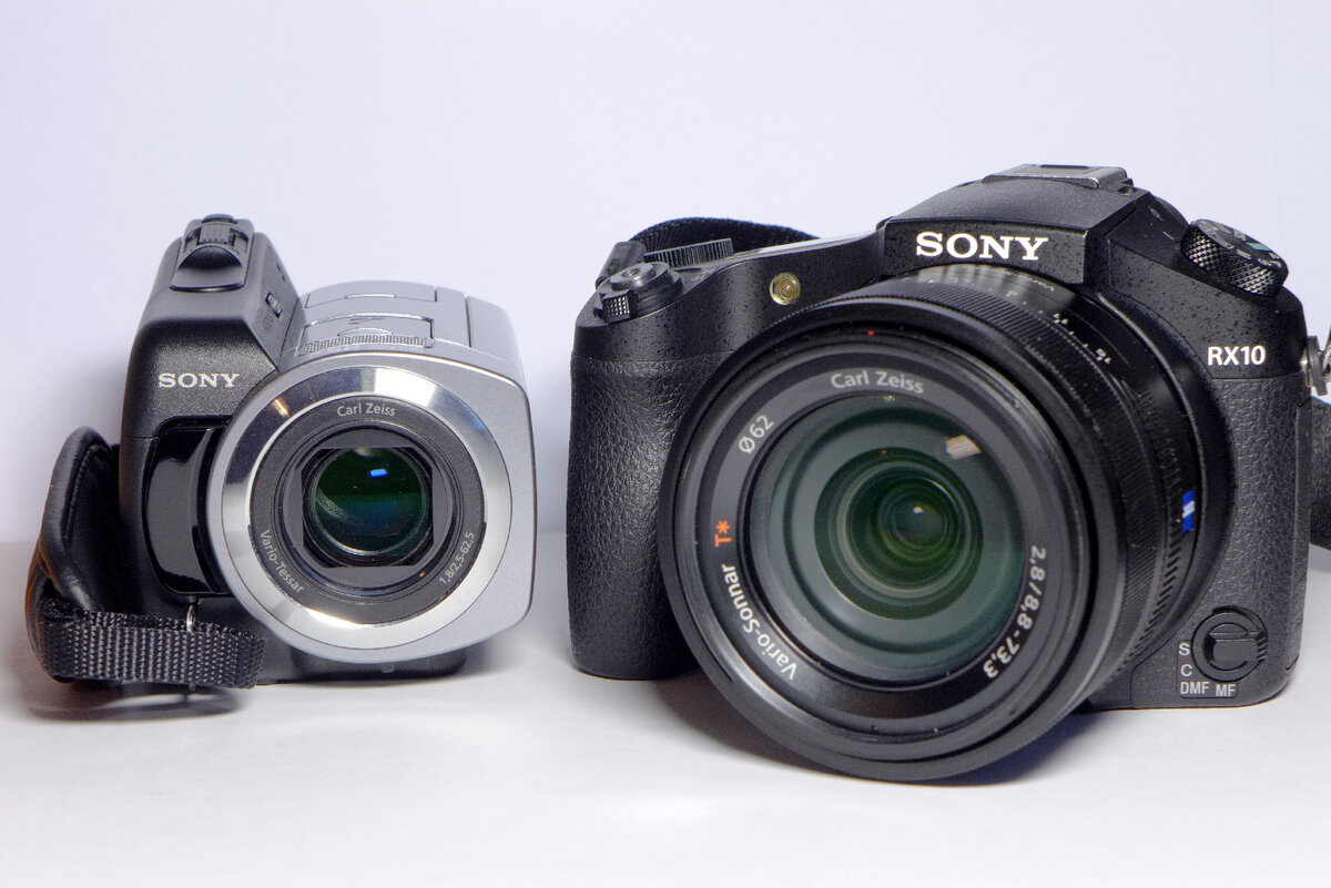 Видеокамера из прошлого и гибрид Sony RX10 - видеокамера и фотоаппарат