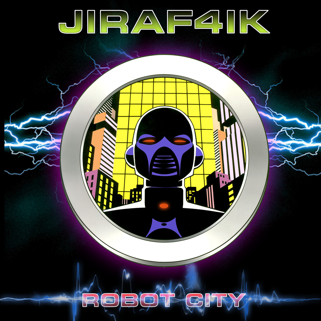 Обложка сингла JIRAF4IK - Robot City. Дата релиза 3 июня 2021 года