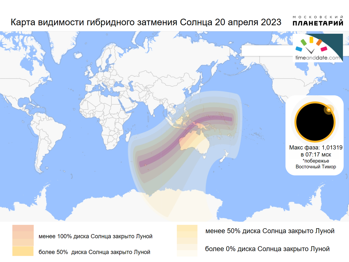 Коридор затмений 2023