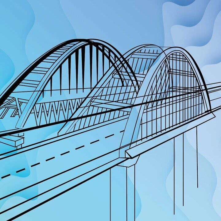    На Крымском мосту завершились все сложные работы на железнодорожной части
