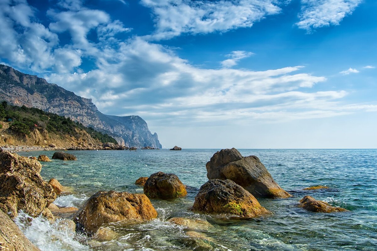 черное море в крыму на