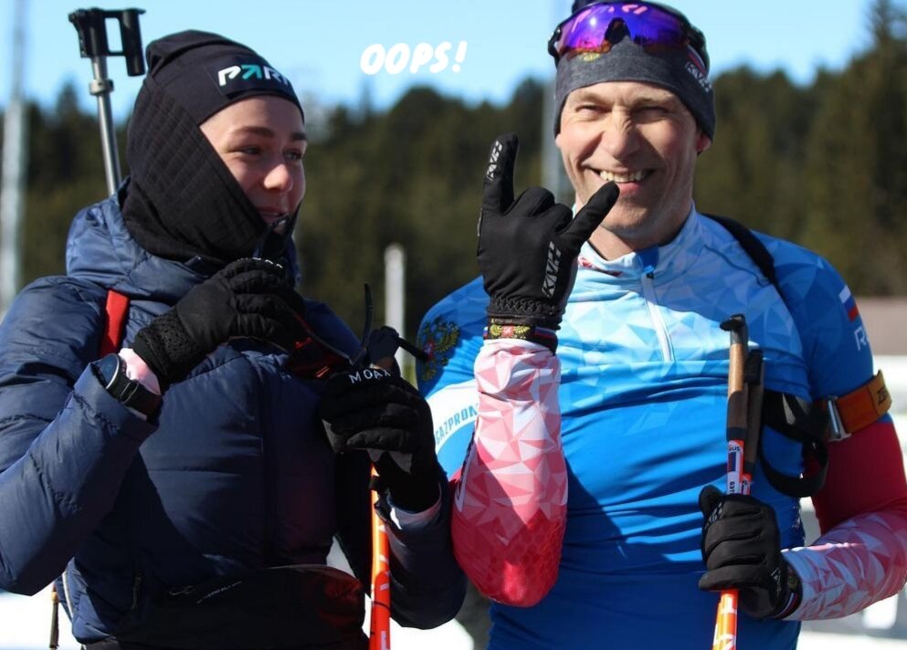 С папой Юрой 😊