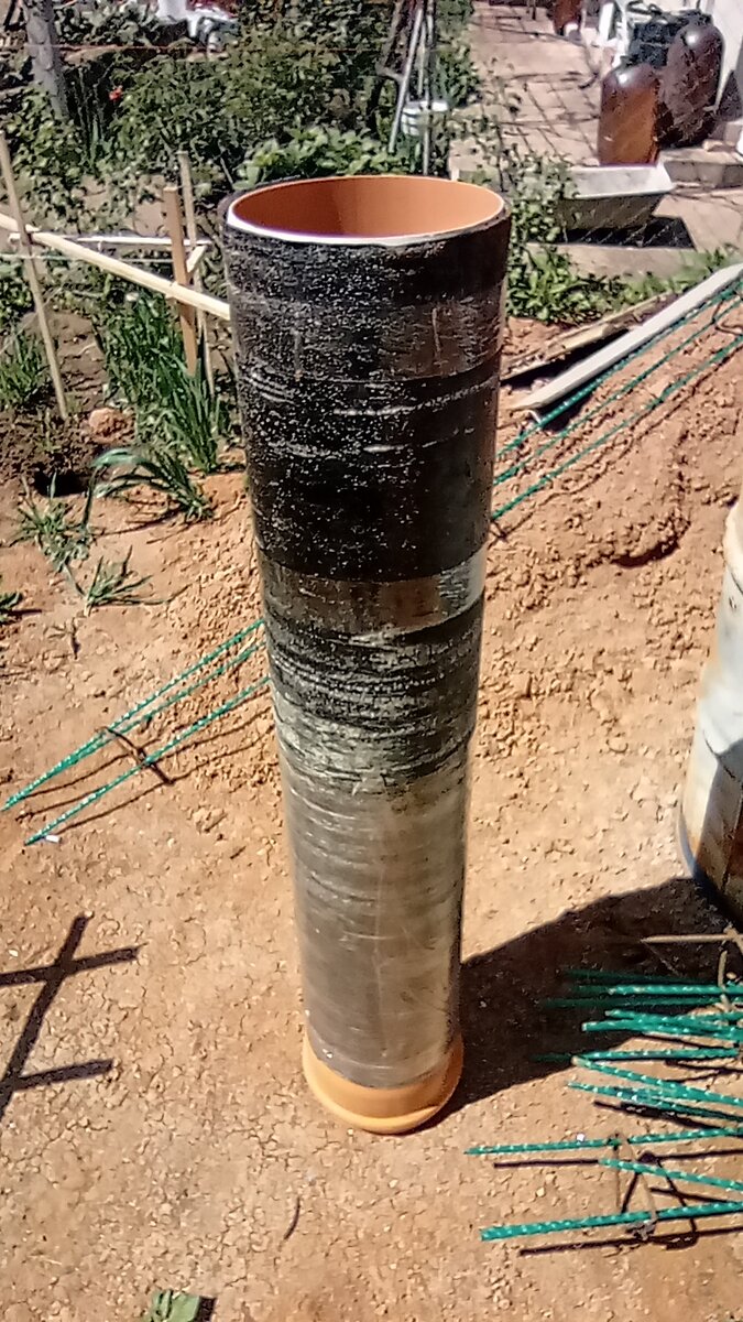 Гильза для опалубки из рубиройда, труба диаметром 200мм.