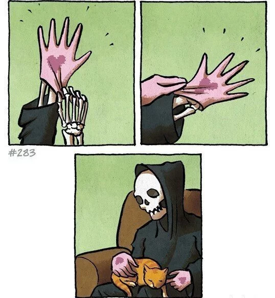 10 забавных комиксов о смерти и приключениях Мрачного жнеца от разных ...
