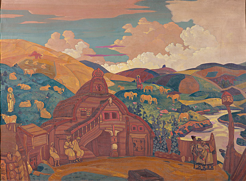 Н.К.Рерих. Три радости. 1916