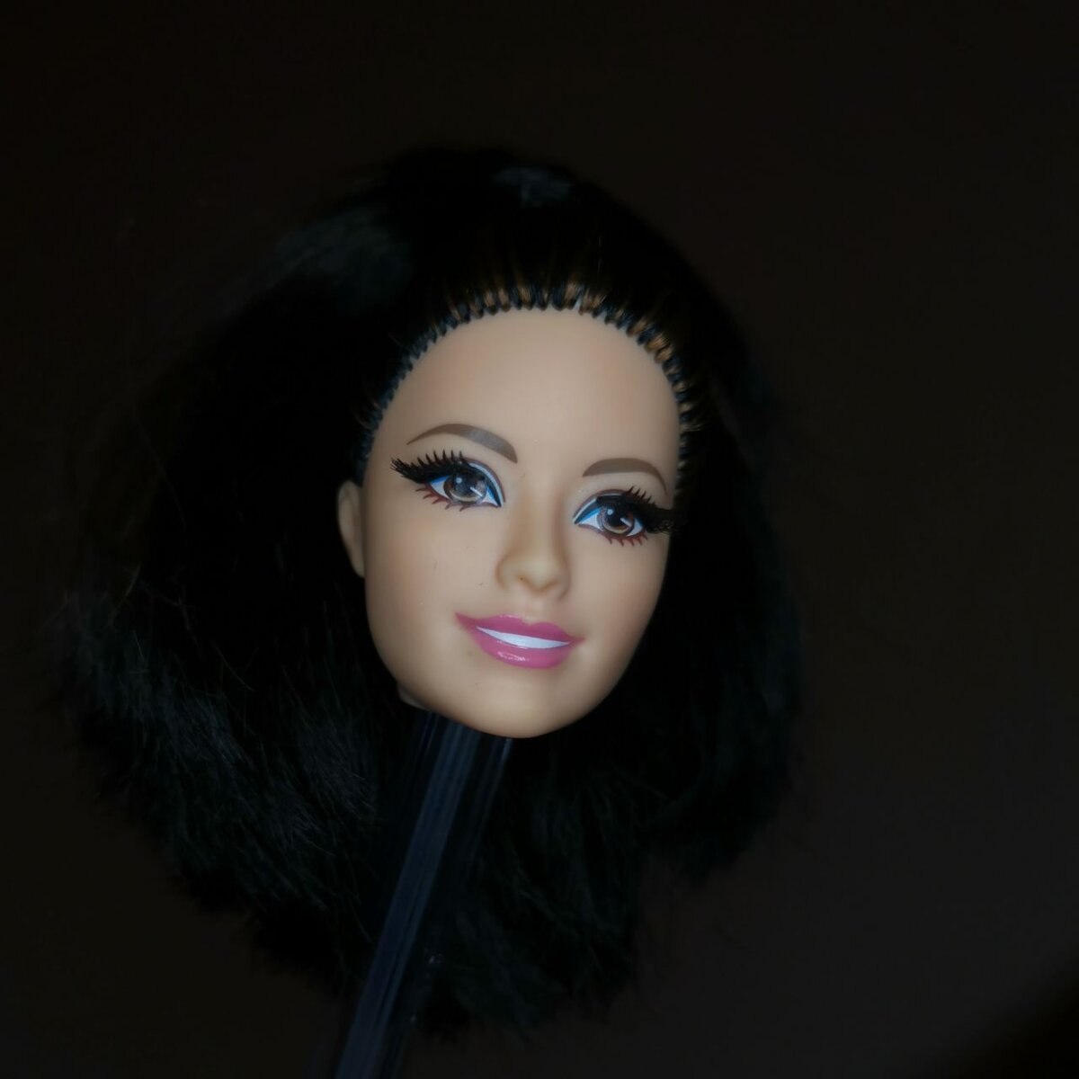 Barbie Raquelle Fashionistas - головушка для пересадки (фото автора)