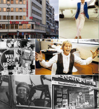 Фото Беате Узе в разные годы жизни 