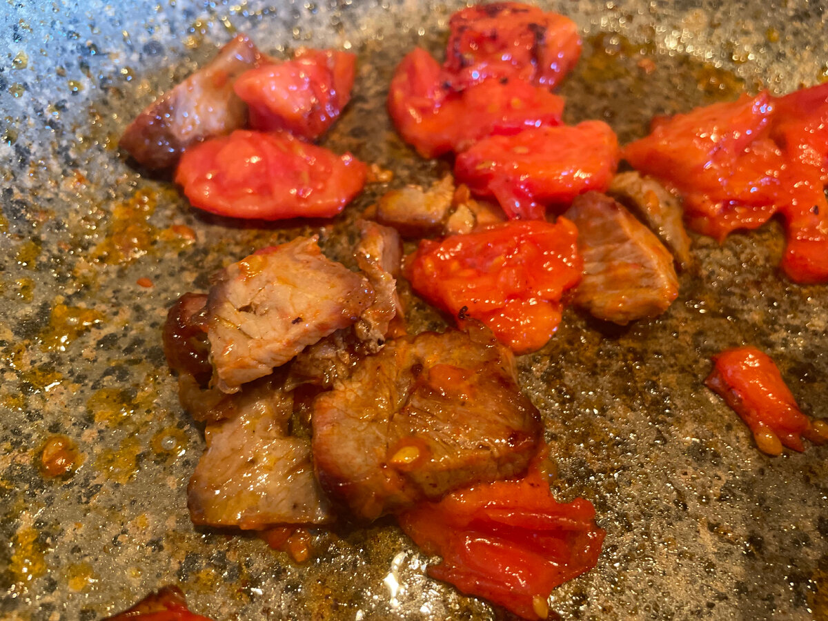 Готовим яичницу с шашлыком