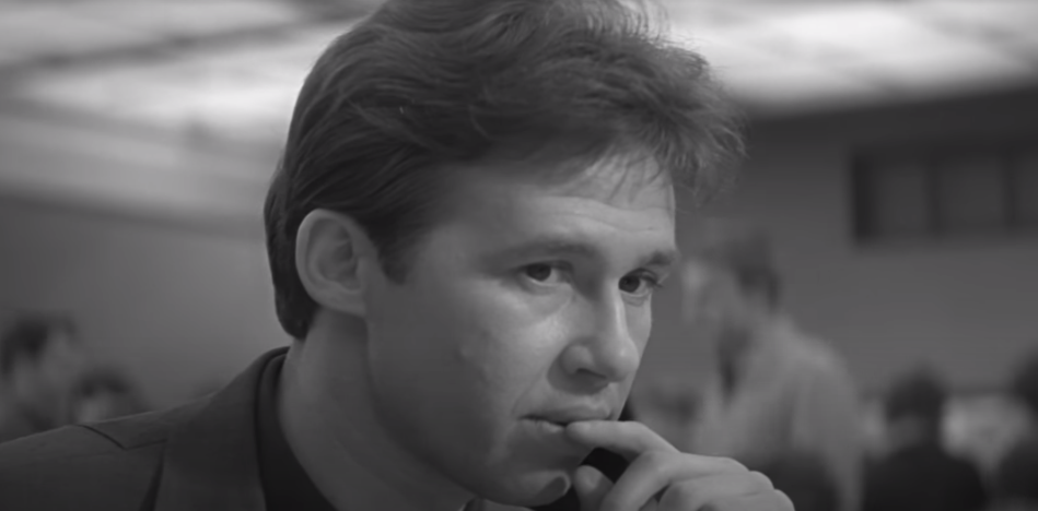 Олег Лебедев (Владимир Рецептер), кадр из фильма "Лебедев после Лебедева" (1965)