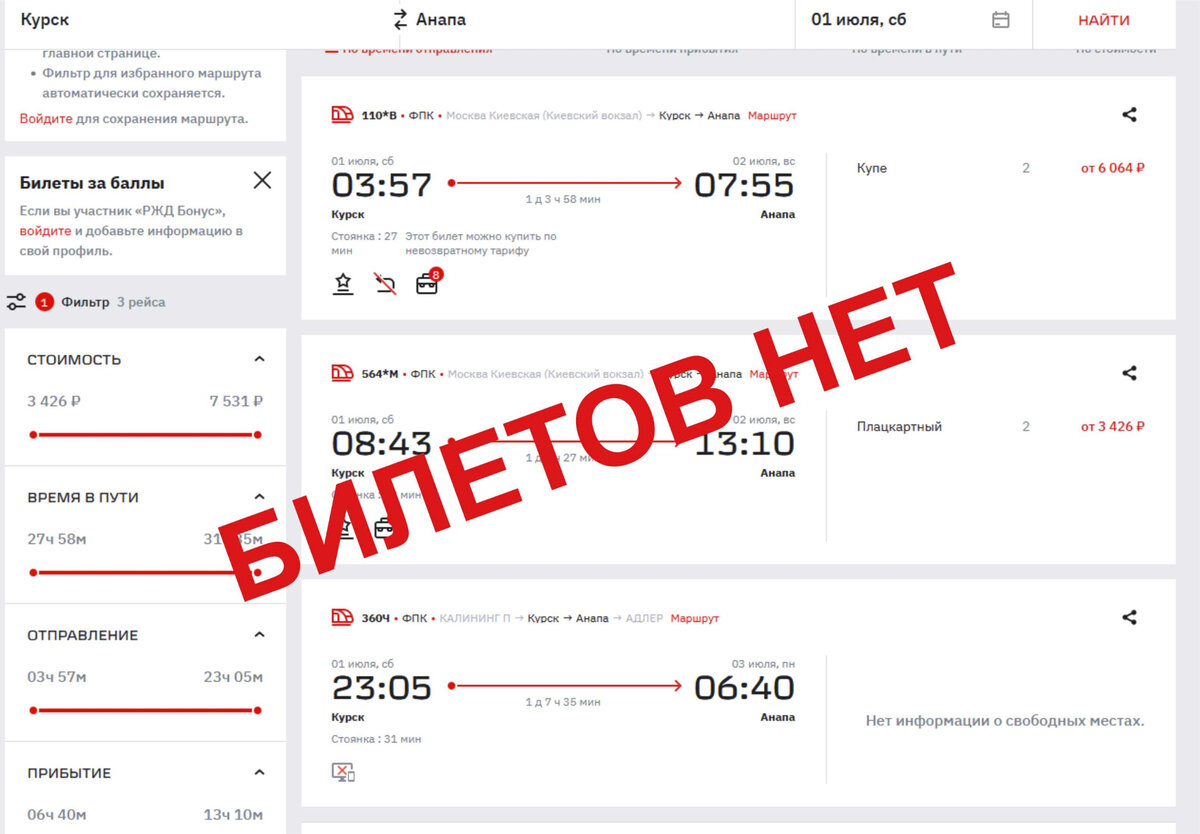 Ка-то так. 2 купе, 2 плацкарта, в разных вагонах и даже в разных поездах (