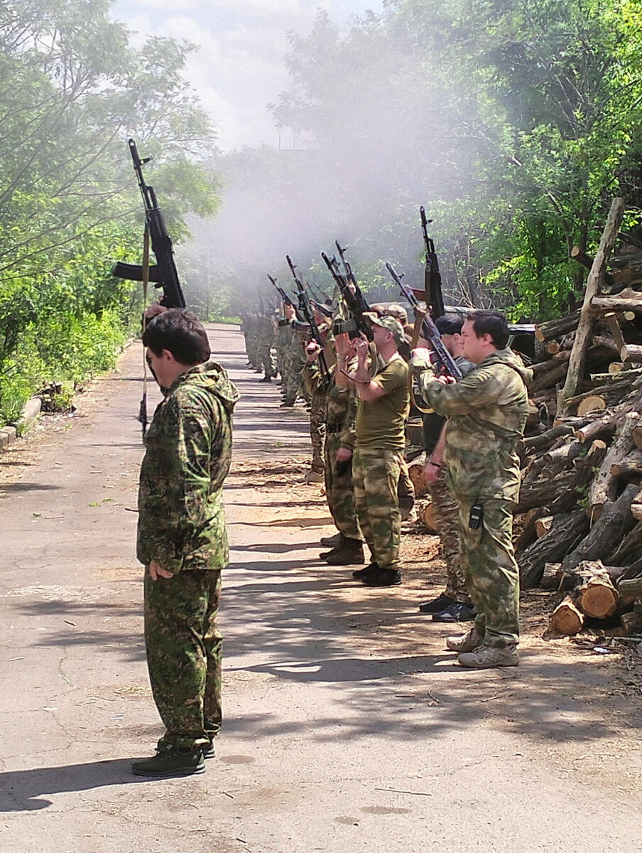 Прощание с товарищем.