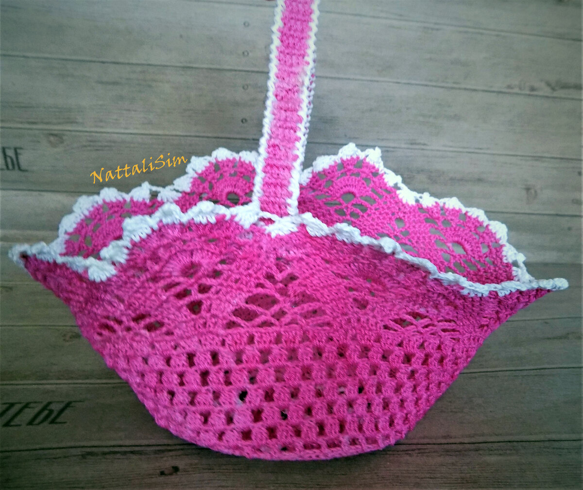 Первая и единственная довязанная корзинка