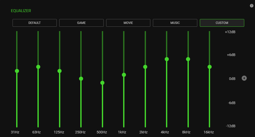 Настрой эквалайзер. Наушники Razer эквалайзер настройка. Razer Kraken эквалайзер звука. Razer Nari Ultimate эквалайзер. Razer TWS Pro эквалайзер.