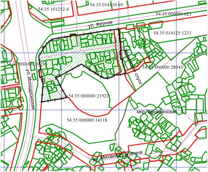 Участок  городской территории, прилегающий к региональному центру волейбола  «Локомотив Арена», готовы были разыграть на условиях аукциона четыре  заявителя. Схема: «ГИС Торги»