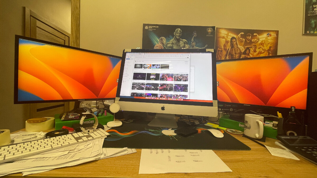 Боковые мониторы не работали