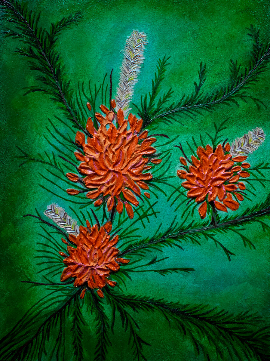 Картина «Нежность». Написана: 25.05.23. Автор: Виктория Михалина. Фотография автора статьи.