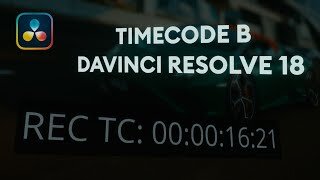 Как настроить Timecode в Davinci Resolve 18