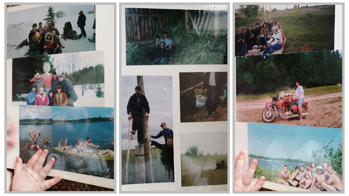 Смотрели с дочерью картинки времён сенокоса и картофельных плантаций 