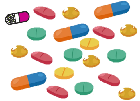 Таблетки рассыпались. Кто поможет аптекарю?