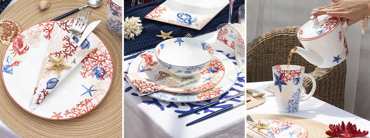 Коллекция посуды Кораллы - Аура Богемии