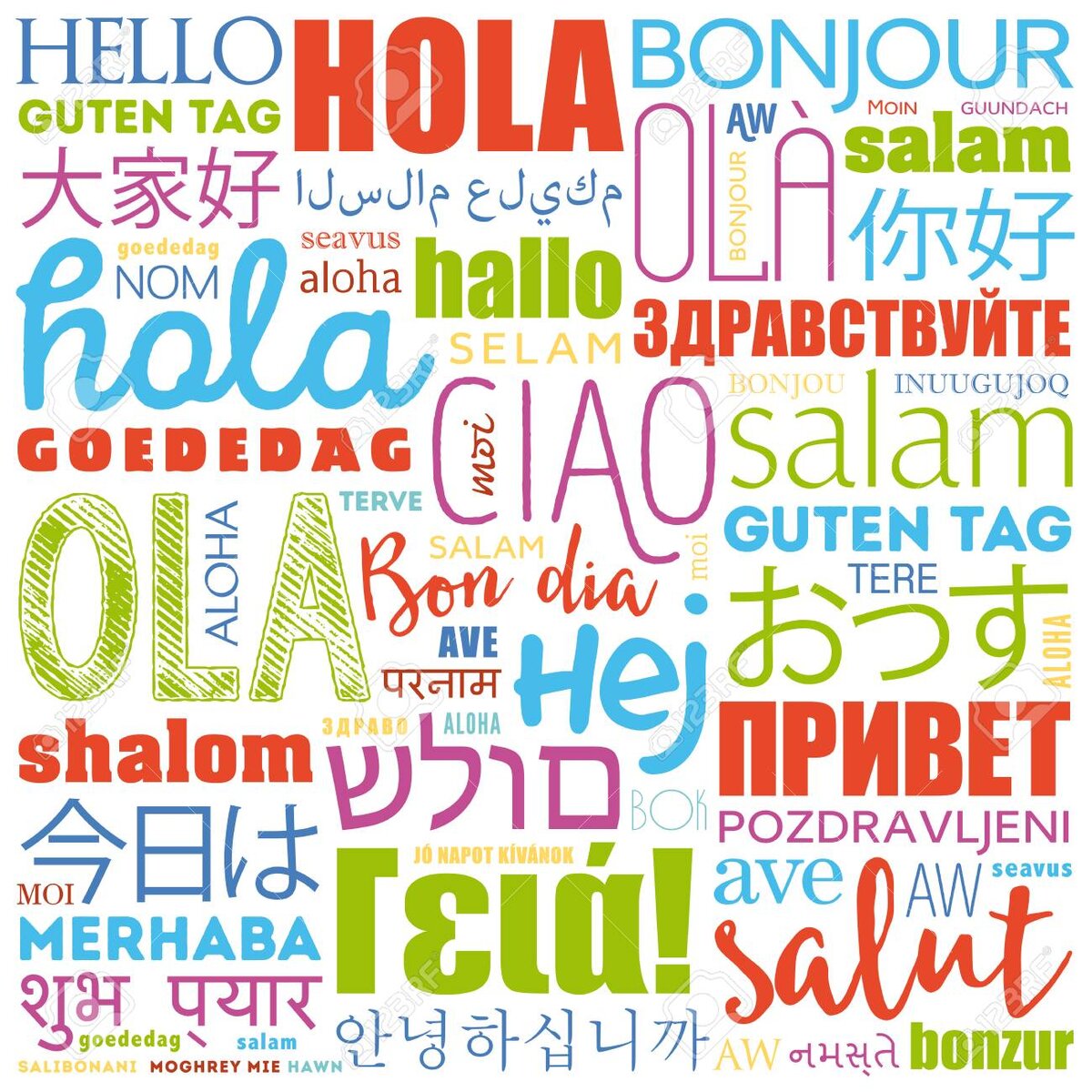 Привет на разных языках мира